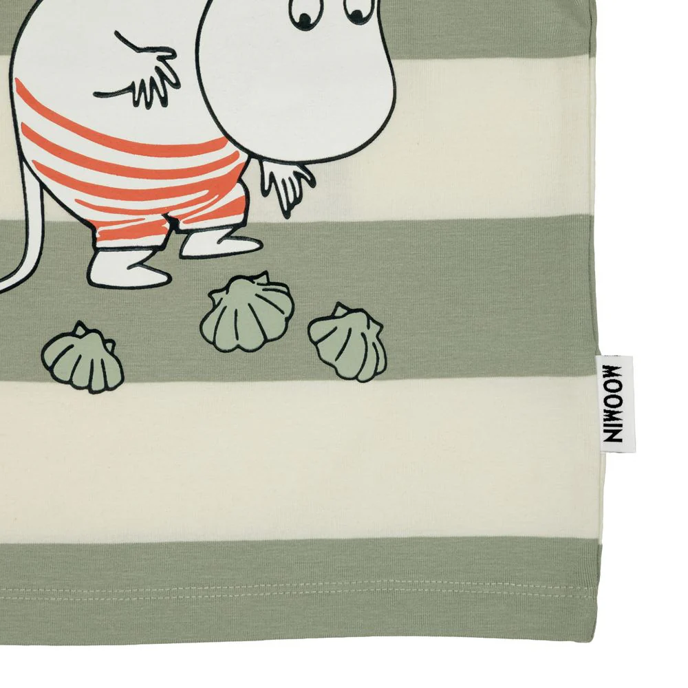 Moomin Day Off T-shirt Green - Image 3