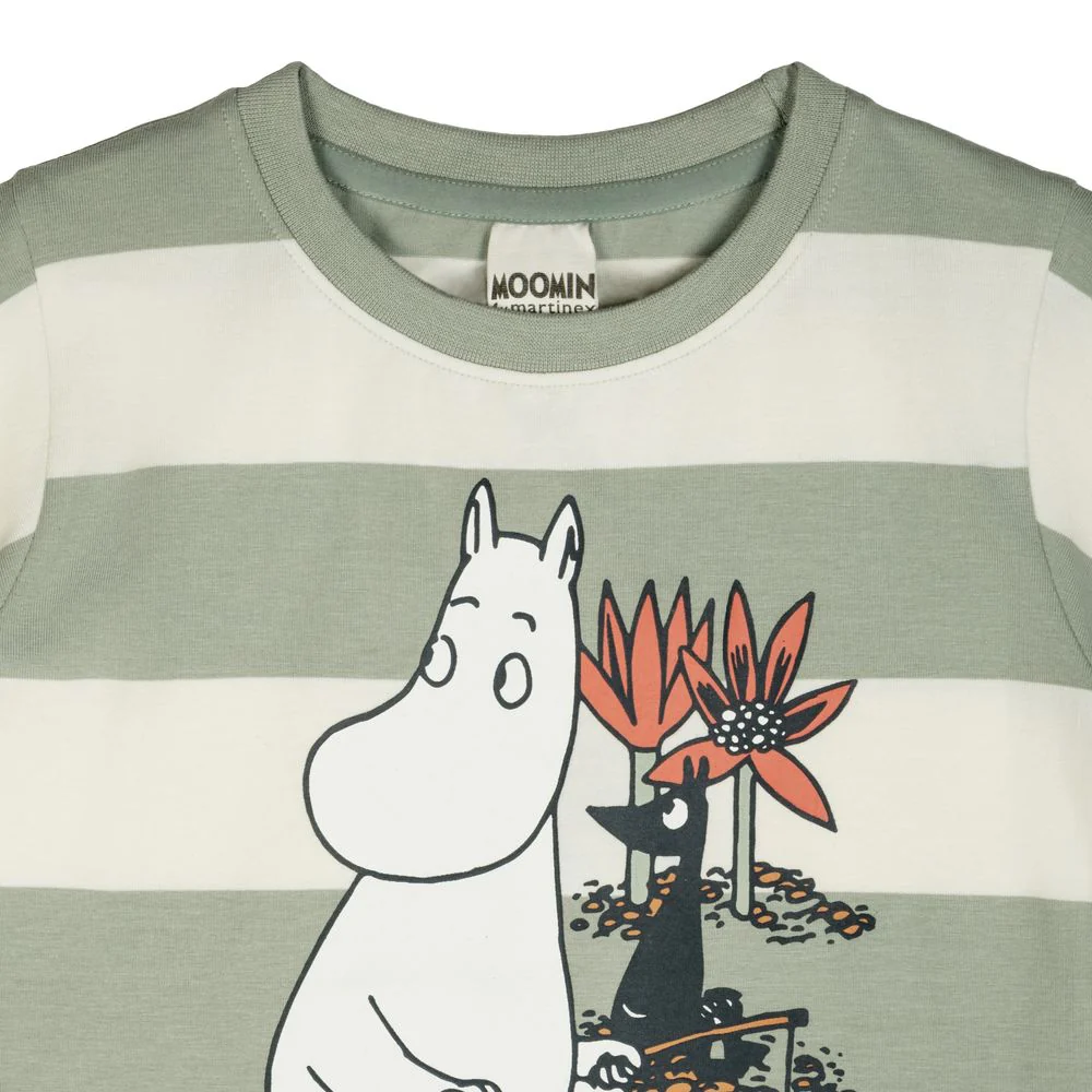 Moomin Day Off T-shirt Lightgreen - Image 3