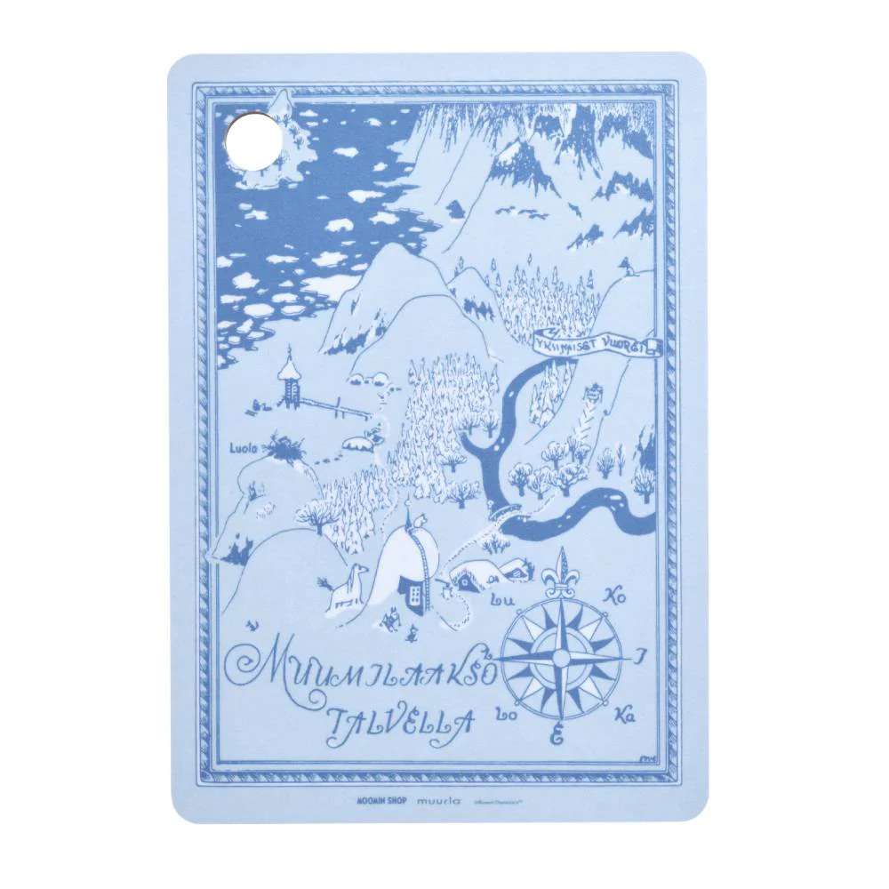 Moomin Dreamy Winter Chop & Serve Board 14x20cm - Image 3