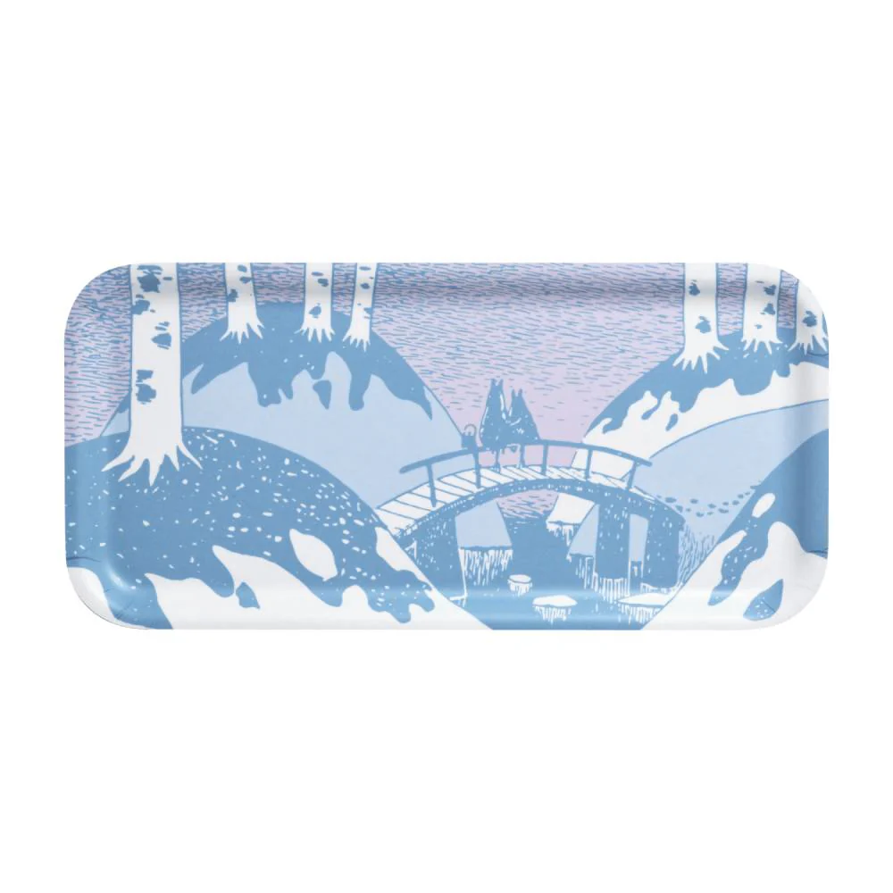 Moomin Dreamy Winter Tray 27x13cm - Image 2