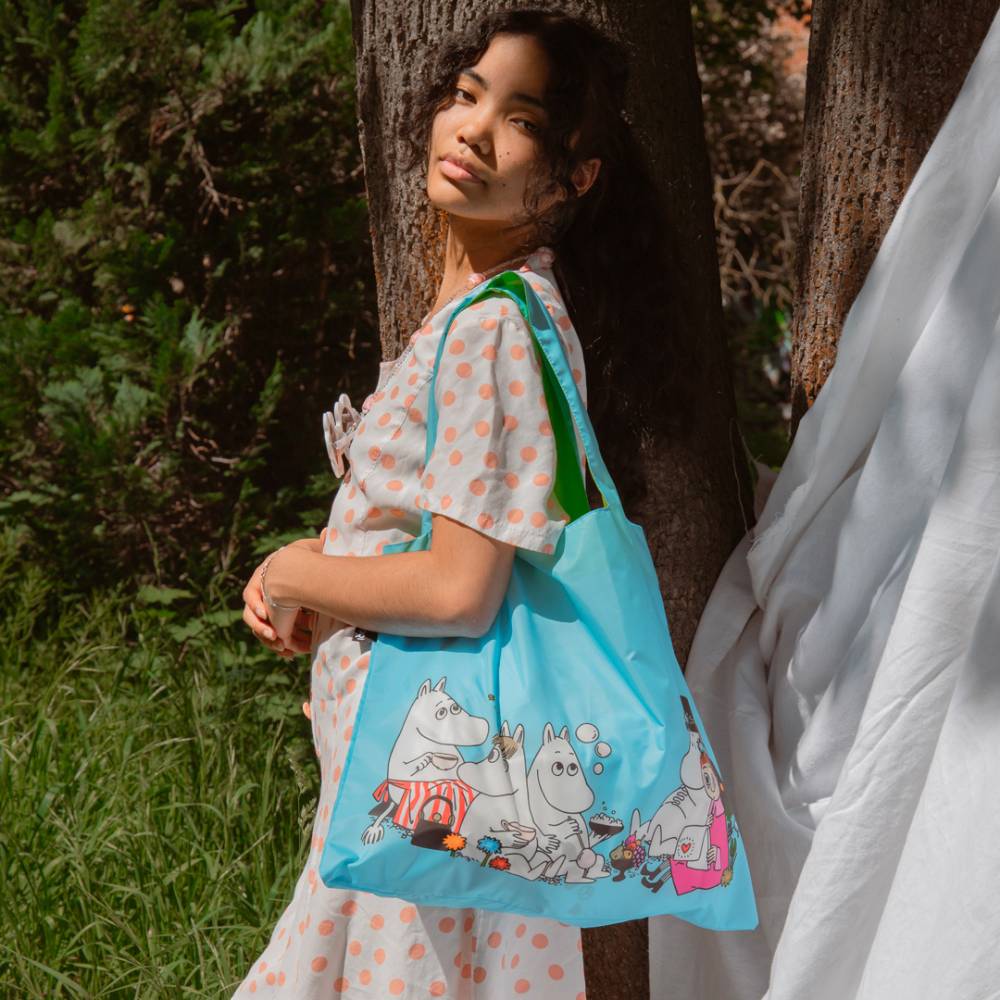 Moomin Family Tote Bag Blue