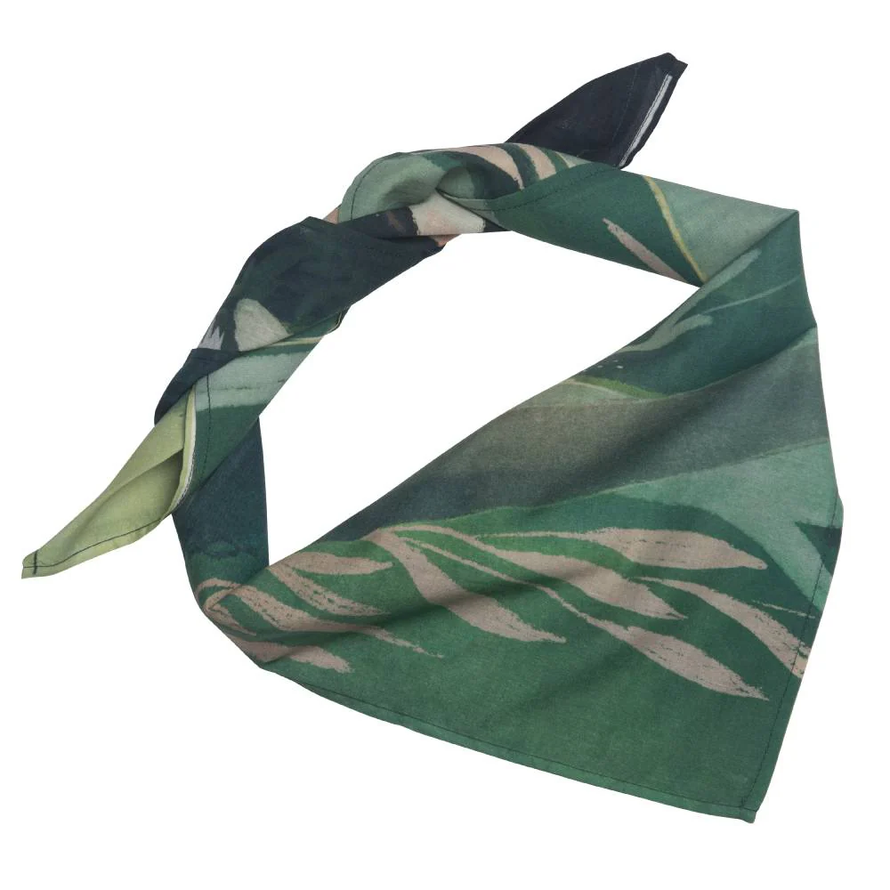 Moomin Family Cotton Scarf Green - Image 2