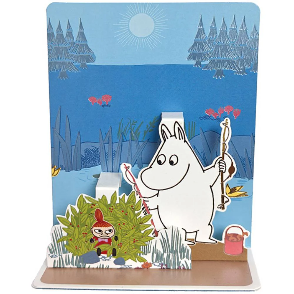 Moomin Fishing Les Pop's Card 3D