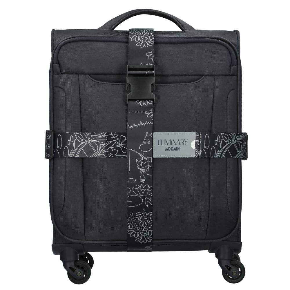 Moomin Fishing Reflecting Luggage Strap Black - Image 4