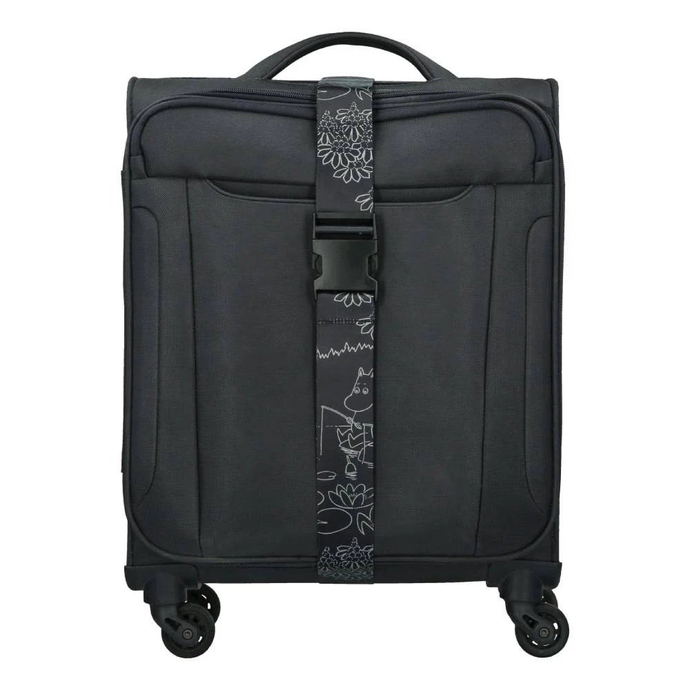 Moomin Fishing Reflecting Luggage Strap Black - Image 5