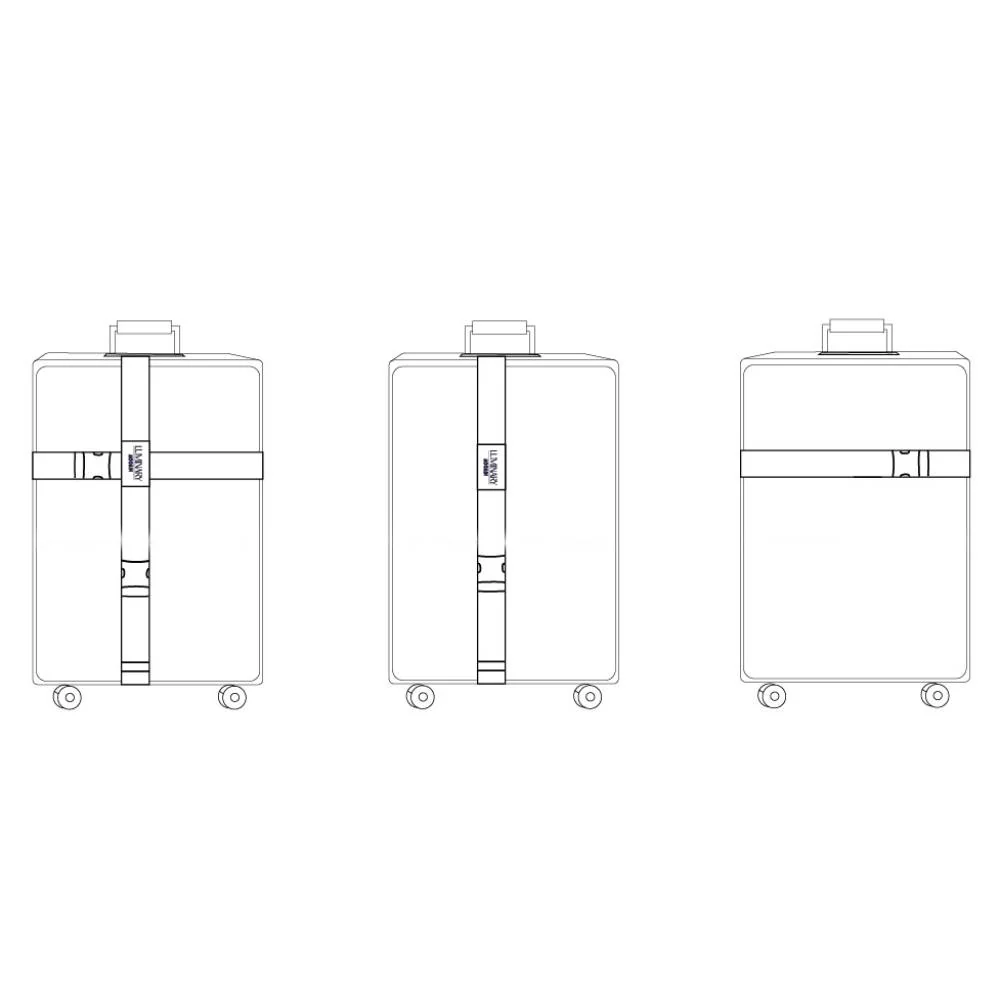 Moomin Fishing Reflecting Luggage Strap Red - Image 6