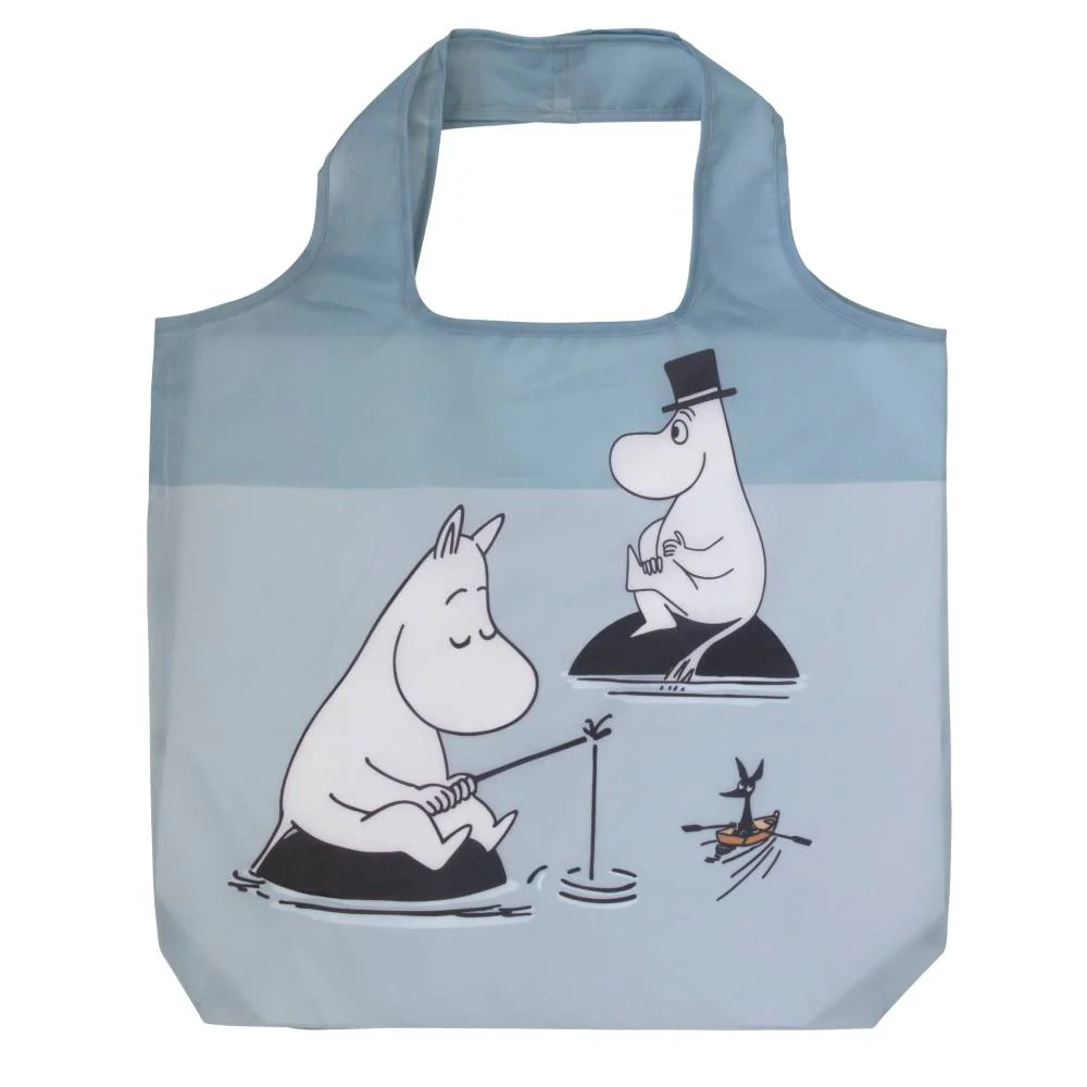 Moomin Fishing Shopping Bag Grey - Image 2