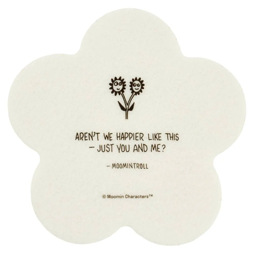 Moomin Flowers Coasters Yellow 4set - Image 4