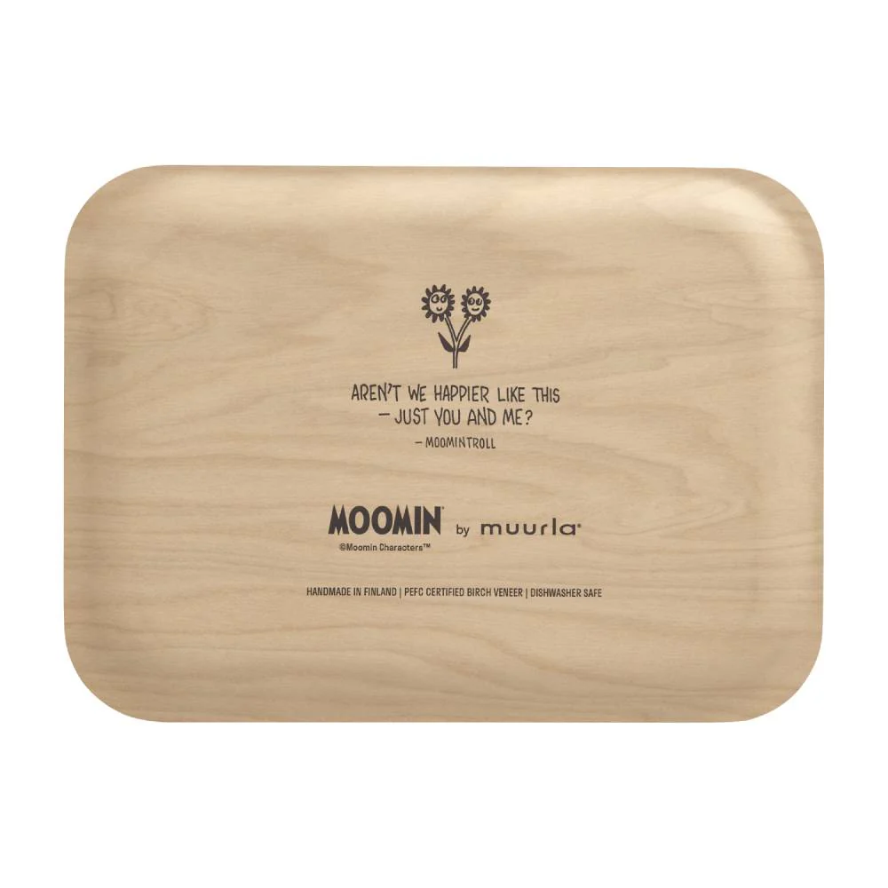 Moomin Flowers Tray White 27x20cm - Image 3