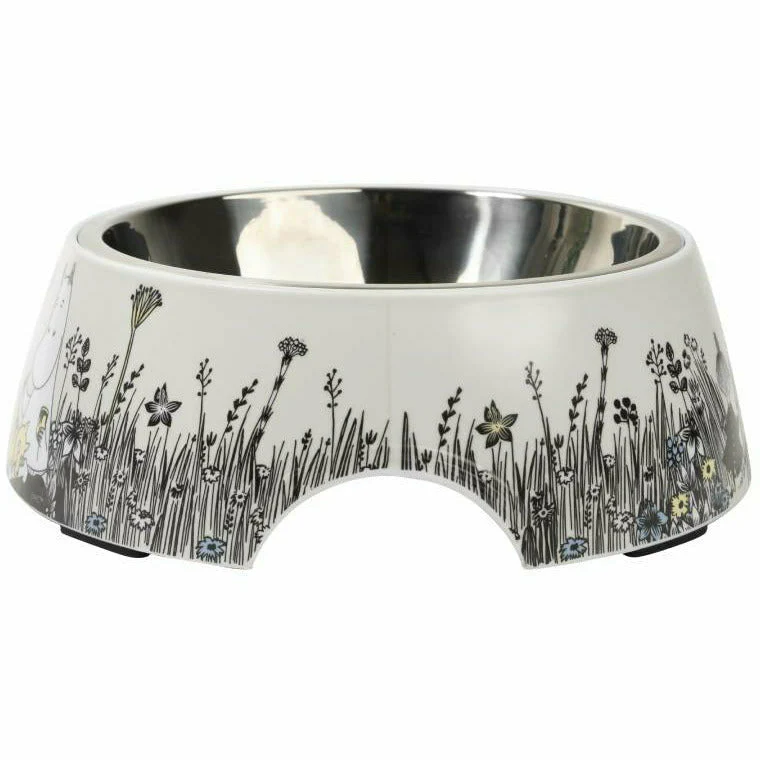 Moomin For Pets Food Bowl Grey L - Image 3