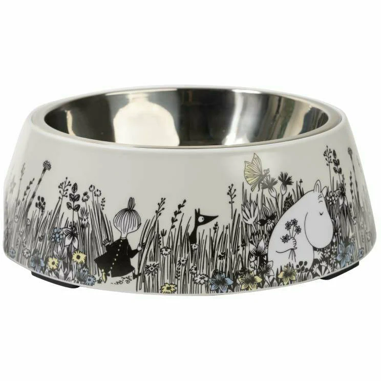 Moomin For Pets Food Bowl Grey L - Image 4