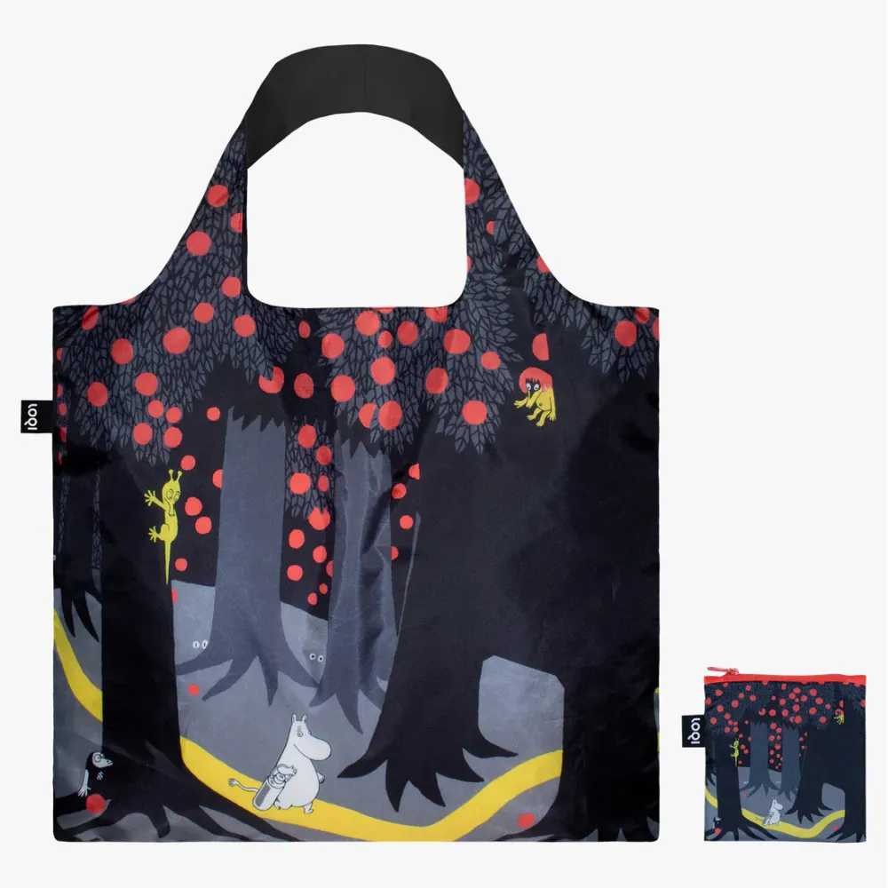 Moomin Forest Recycled Tote Bag Black