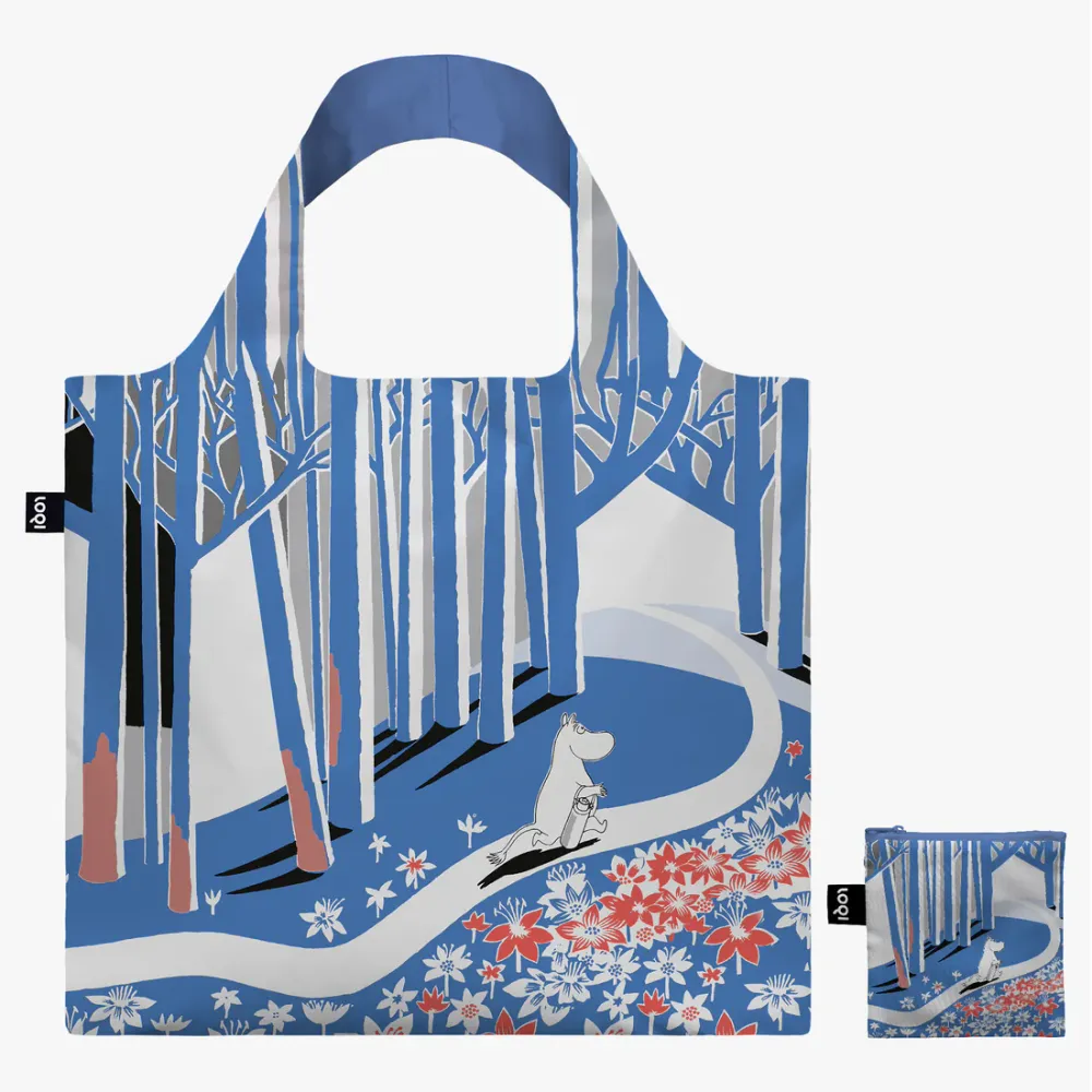 Moomin Forest Recycled Tote Bag Blue