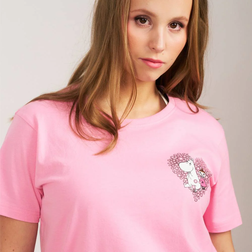 Moomin Friends T-shirt Pink