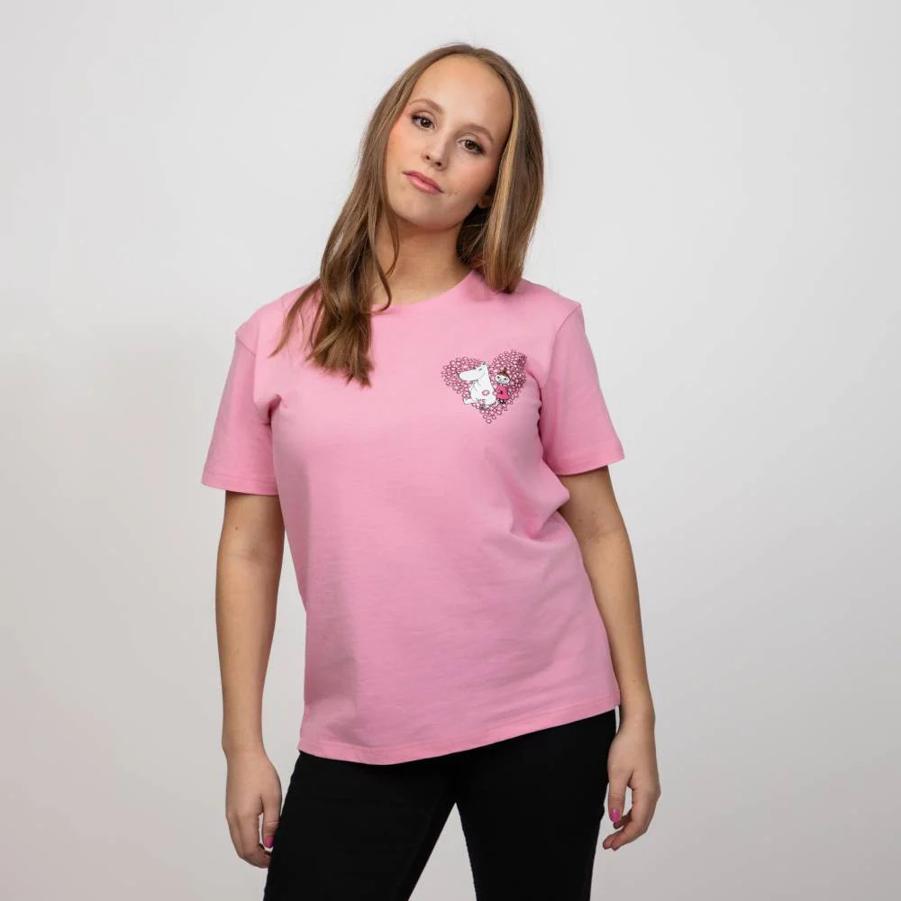 Moomin Friends T-shirt Pink - Image 4