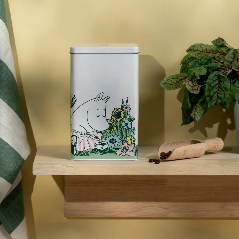 Moomin Garden Coffee Jar 20cm White