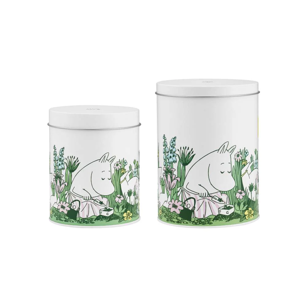 Moomin Garden Jars White 2-set - Image 3