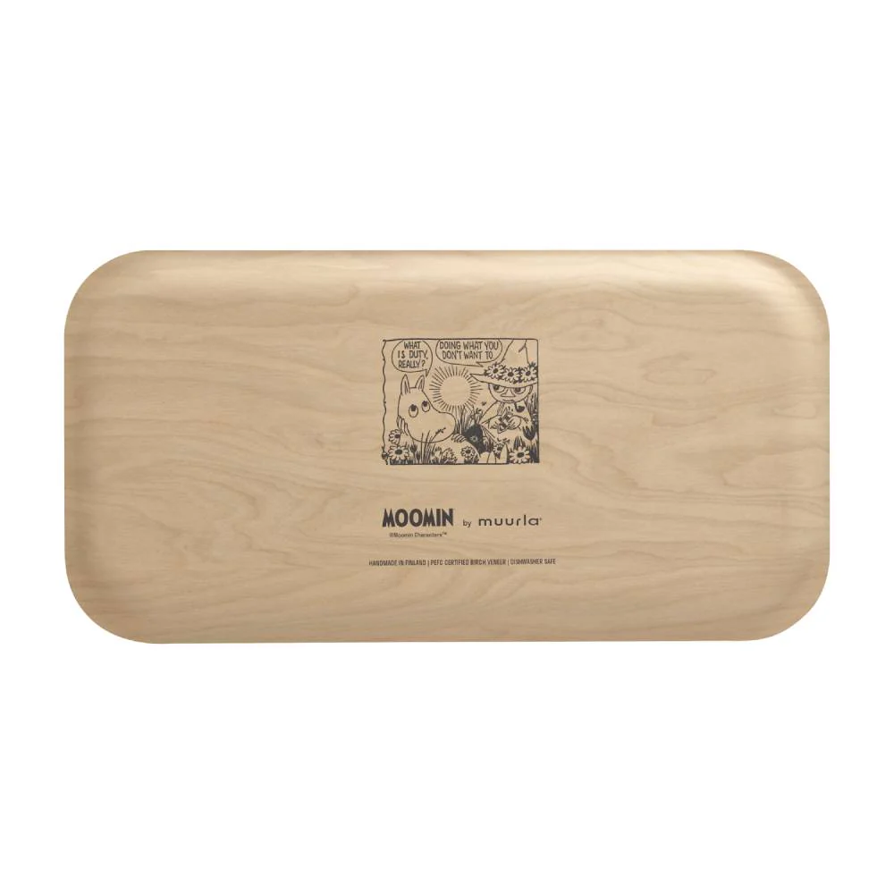 Moomin Garden Tray White  43x22cm - Image 3