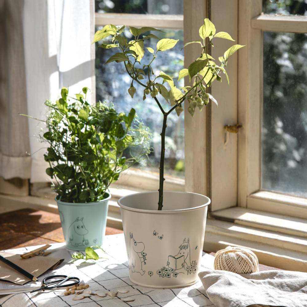 Moomin Gardenia Flower Pot 16cm White - Image 6