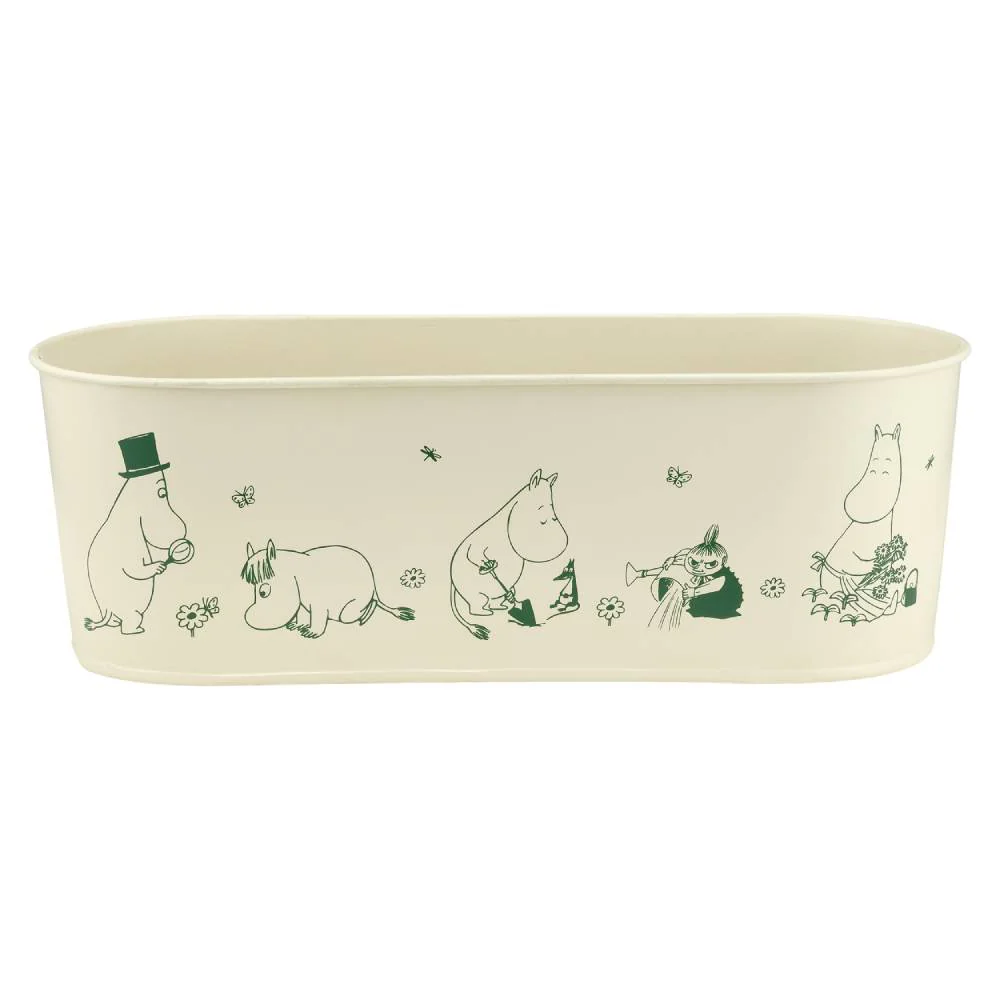 Moomin Gardenia Flower Pot 28cm White - Image 2