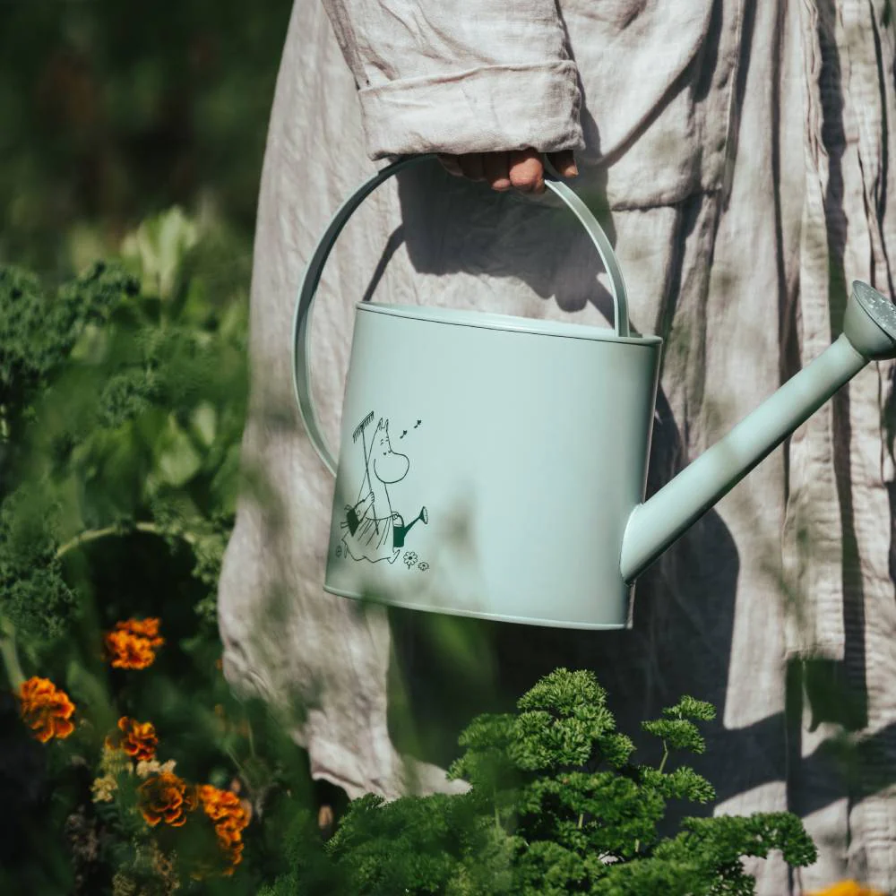 Moomin Gardenia Watering Can 4L Green - Image 5
