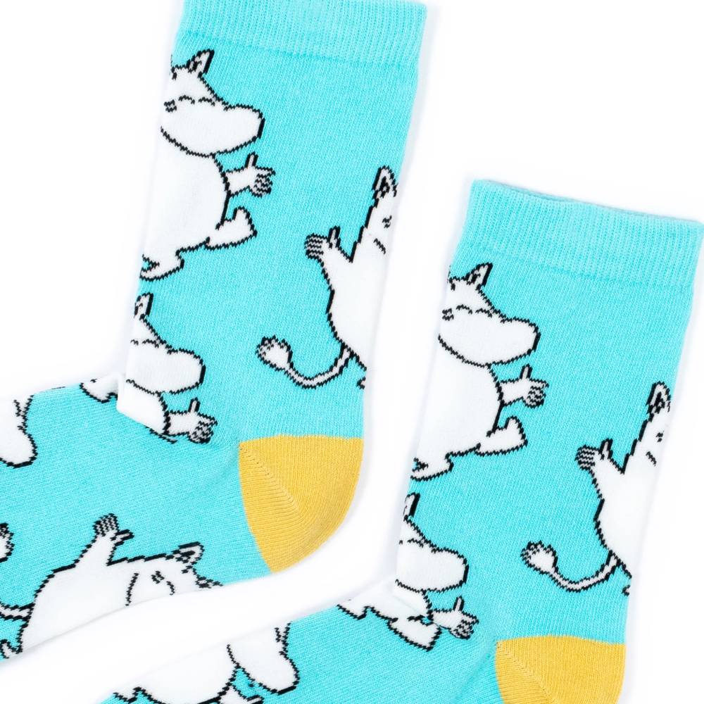 Moomintroll Happy Socks 36-42 Turquoise - Image 2
