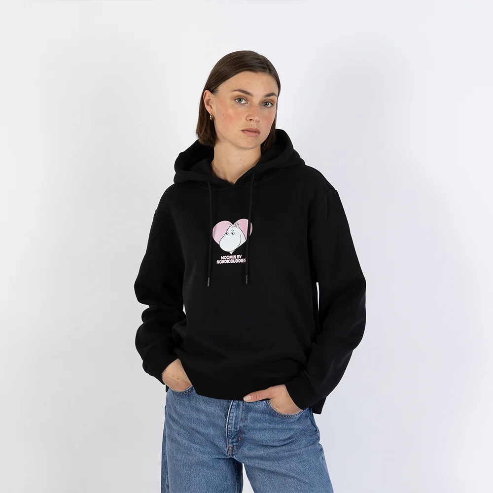 Moomins Love Hoodie Black