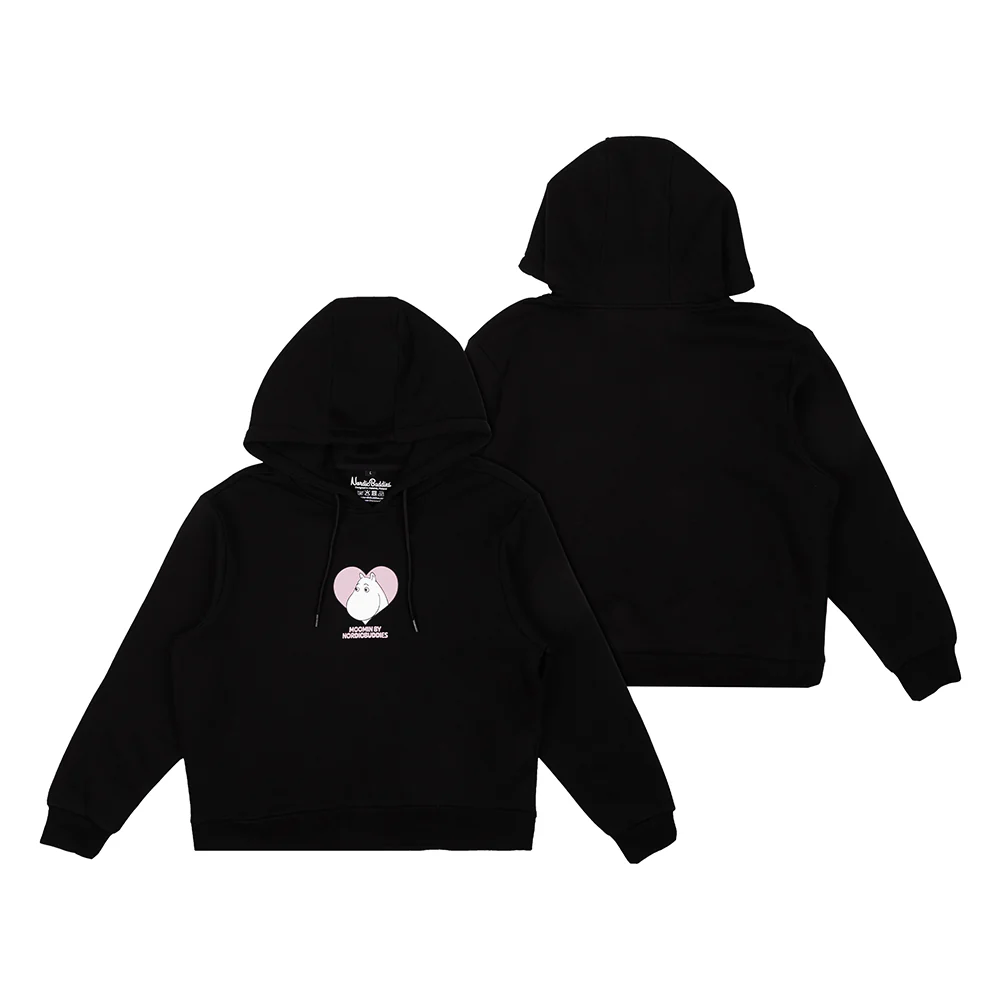 Moomins Love Hoodie Black - Image 2