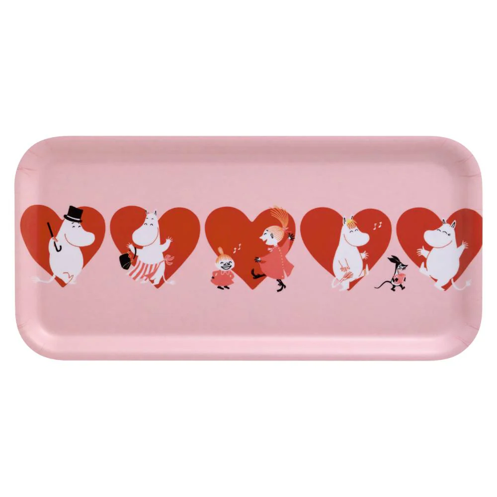 Moomin Heart Tray 27x13cm - Image 2