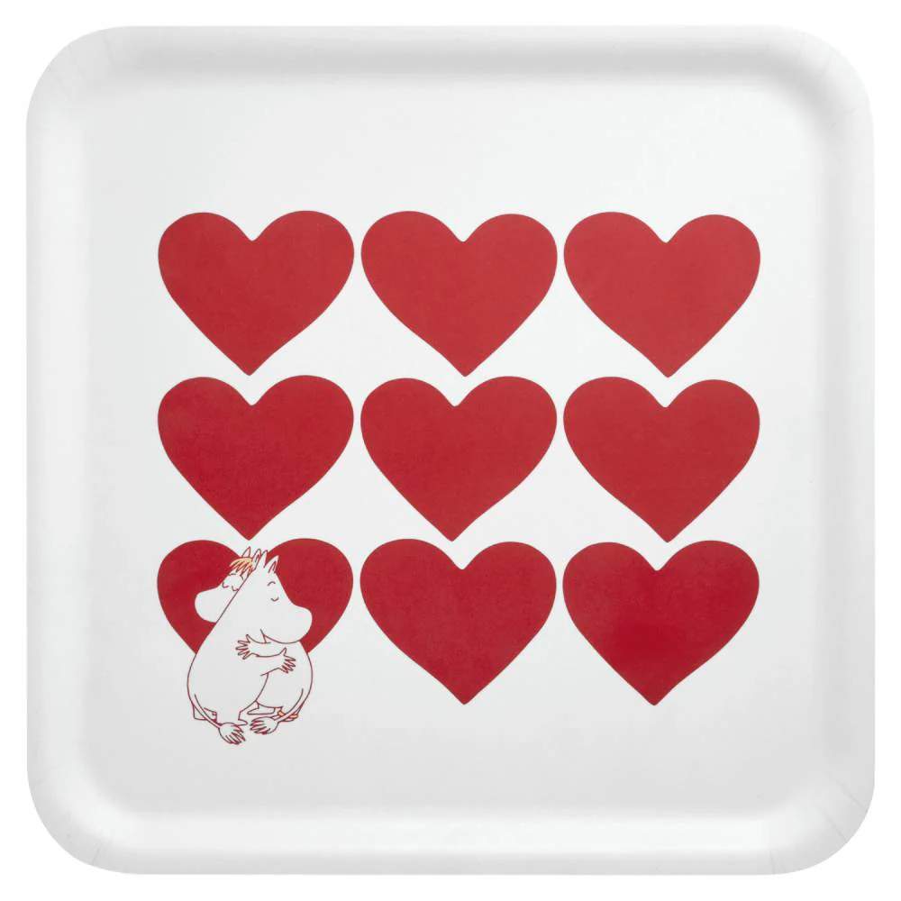 Moomin Heart Tray 33x33cm - Image 2