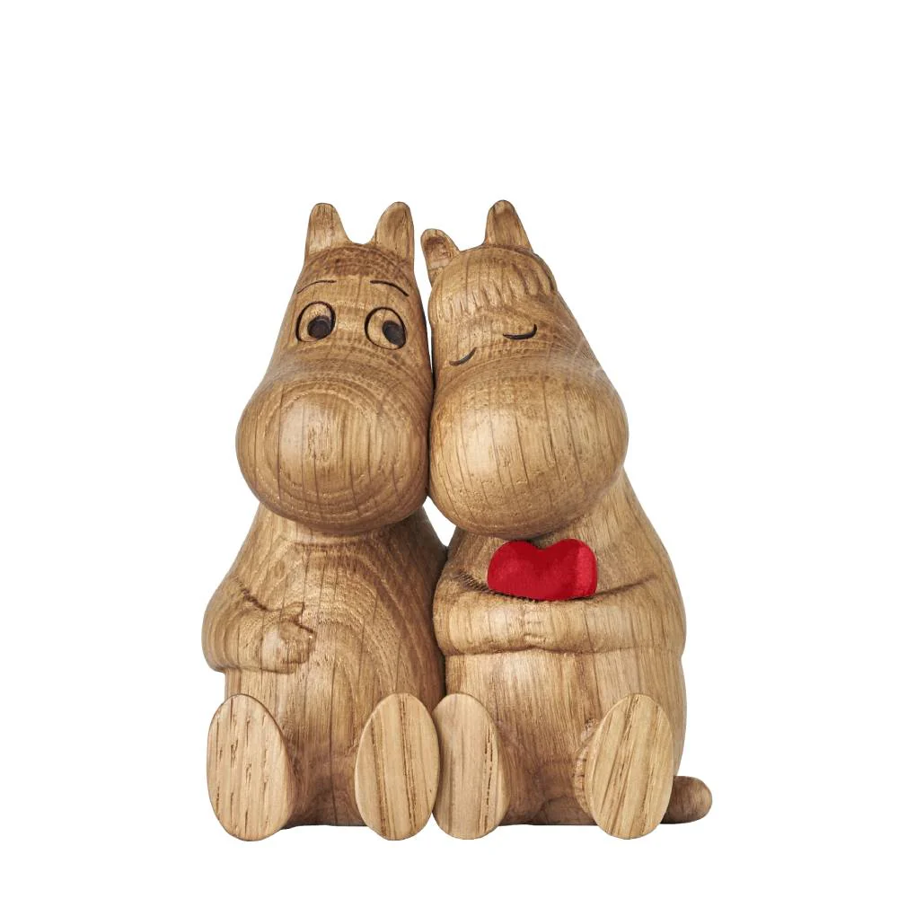 Moomin Heart Wooden Figurine 10cm