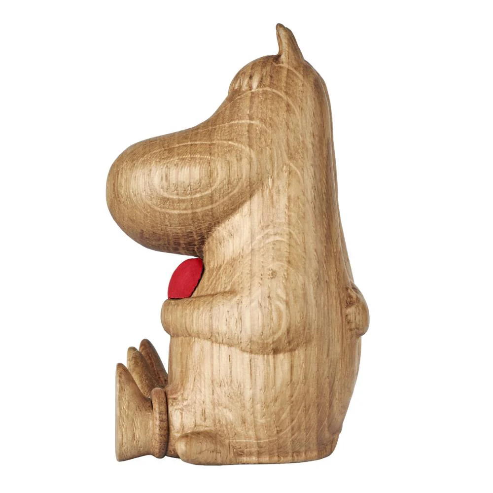Moomin Heart Wooden Figurine 10cm - Image 3