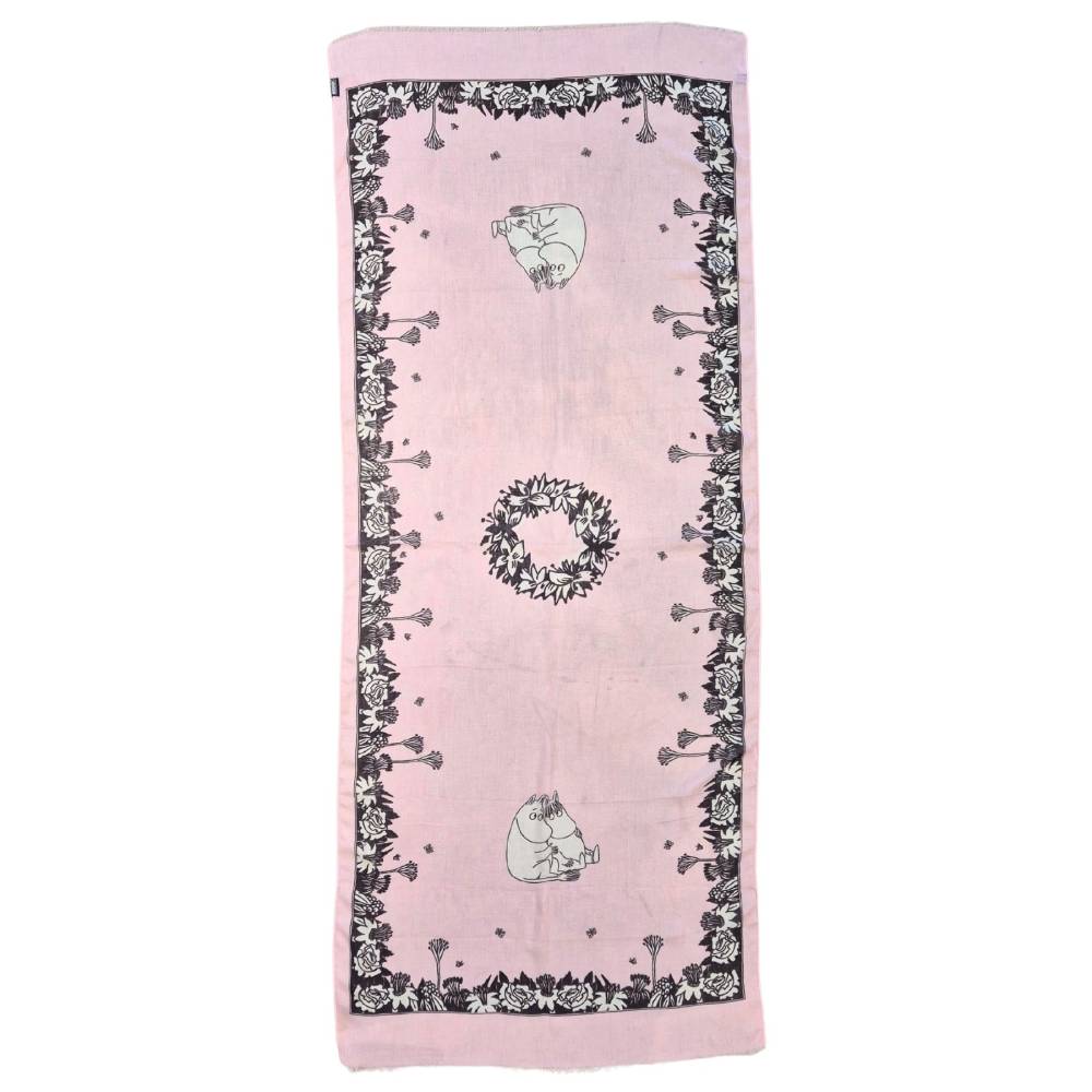 Moomin Hug Lyocell Scarf Rosa - Image 3