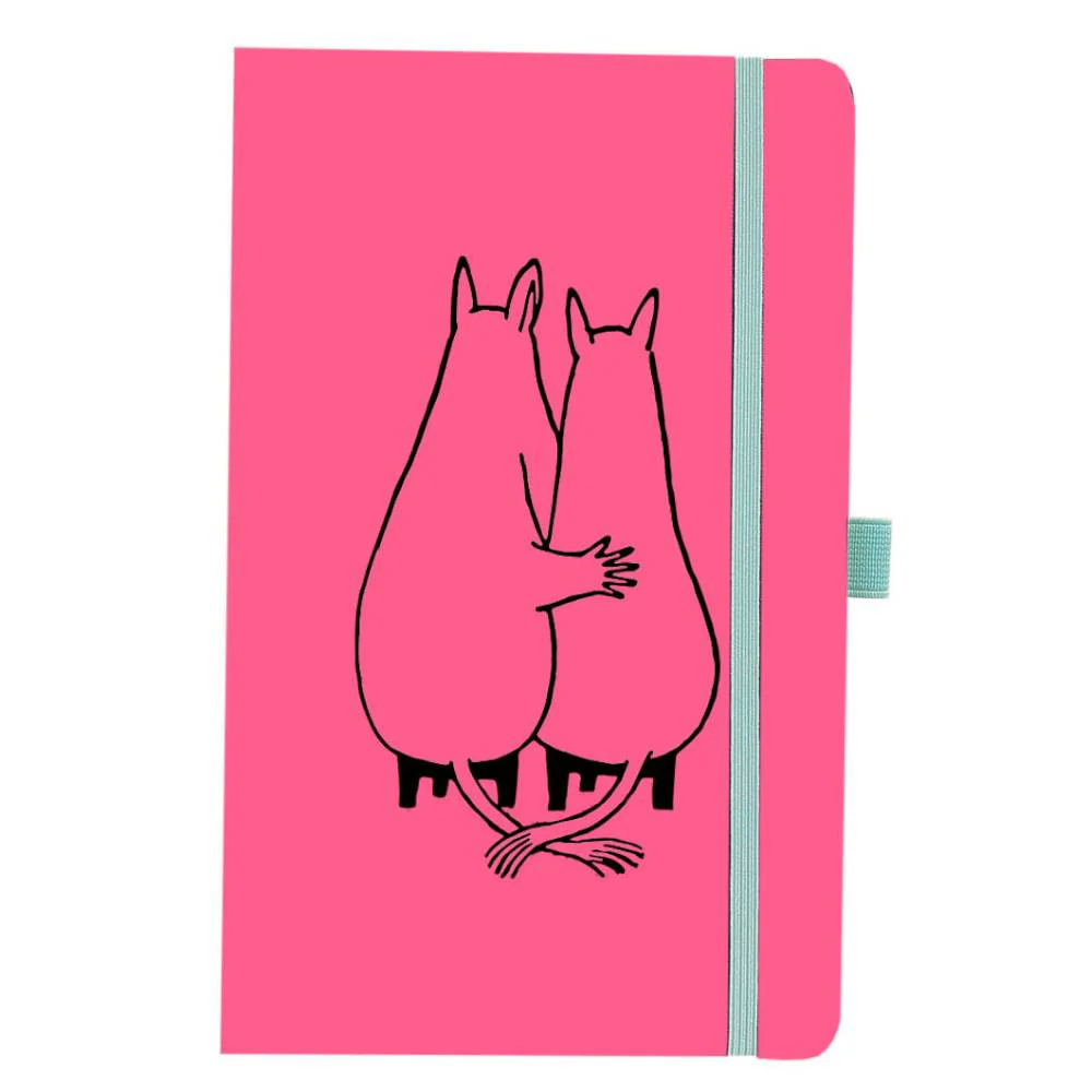 Moomin Hug Notebook A5 Pink