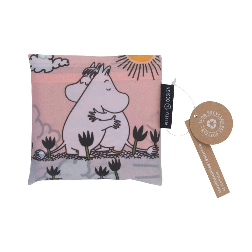 Moomin Hug Shopping Bag Pink - Image 3