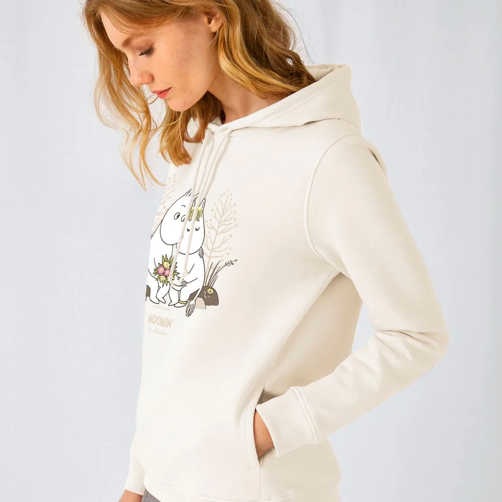 Moomin Hugging Hoodie White
