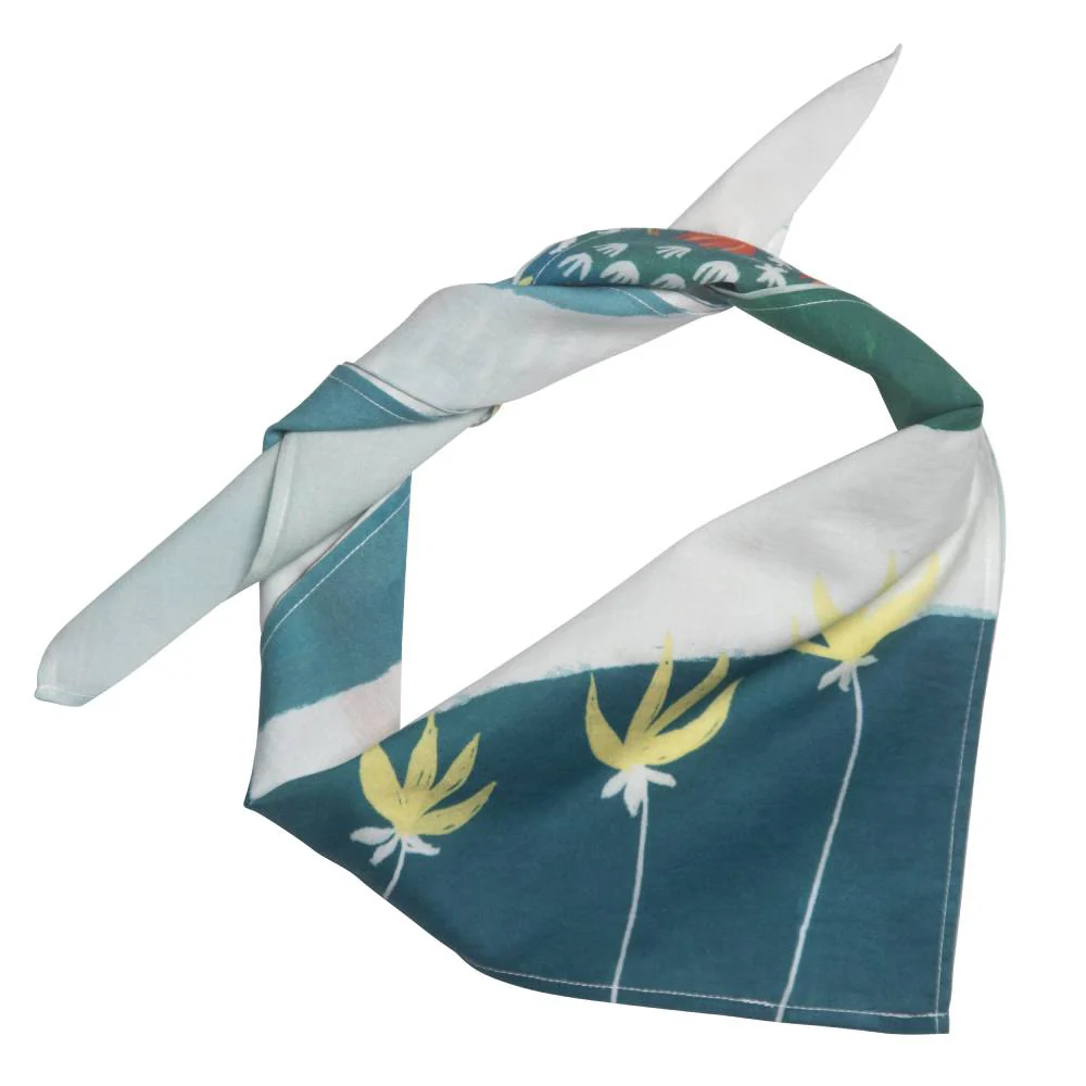 Moomin Imagine Cotton Scarf Green - Image 2