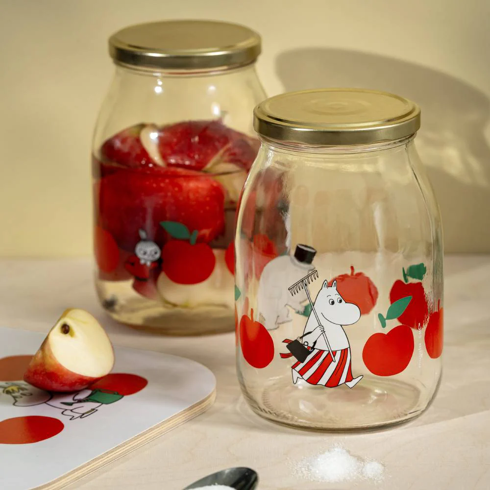 Moomin Joyful Apples Glass Jar 1L