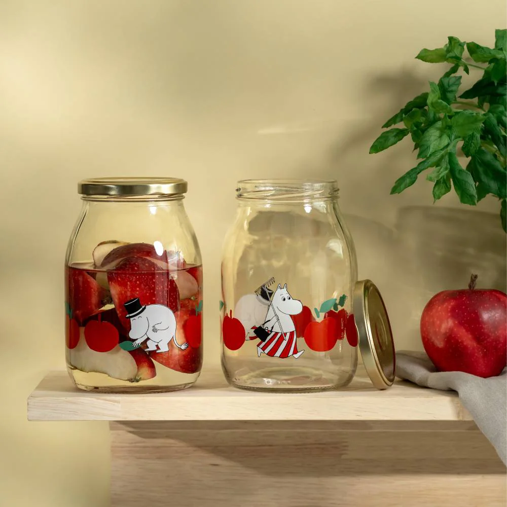 Moomin Joyful Apples Glass Jar 1L - Image 5