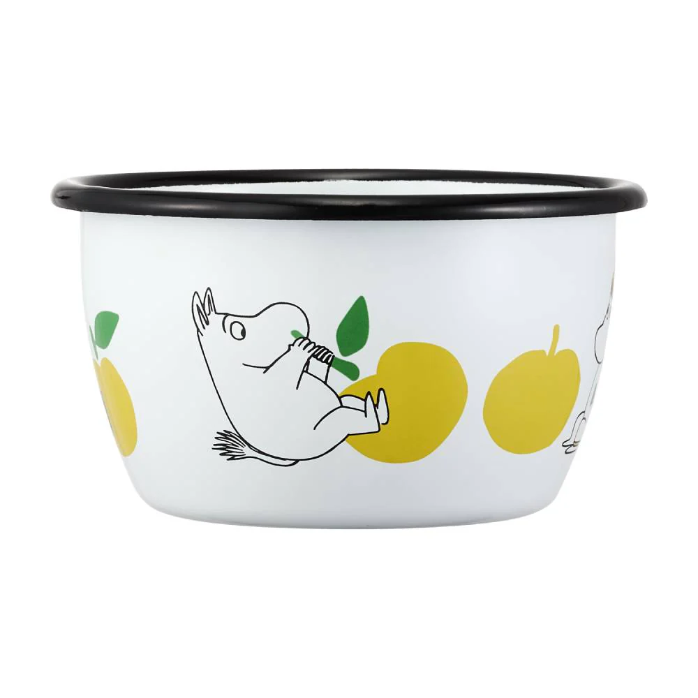 Moomin Joyfull Apples Bowl 3dl Yellow - Image 2