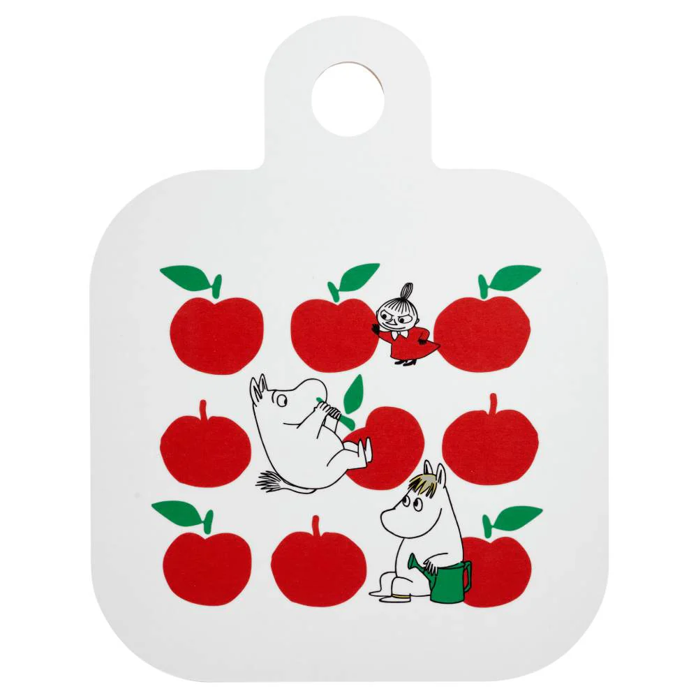 Moomin Joyfull Apples Chop & Serve Board 25x32cm Red - Image 2