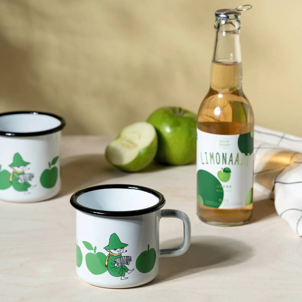 Moomin Joyfull Apples Mug 3,7dl Green