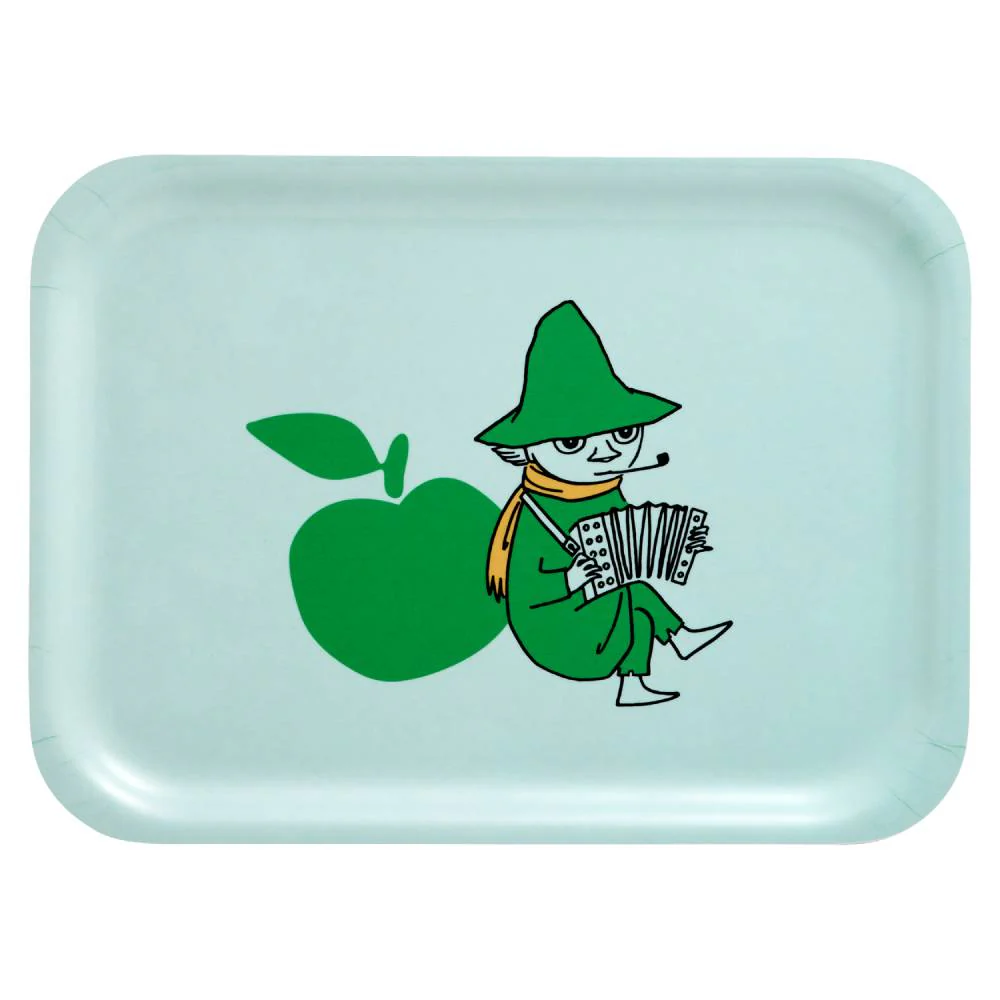 Moomin Joyfull Apples Tray 27x20cm Green - Image 2