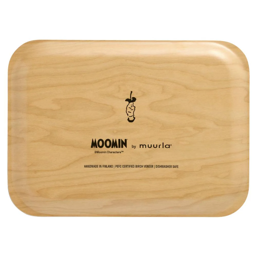 Moomin Joyfull Apples Tray 27x20cm Green - Image 3