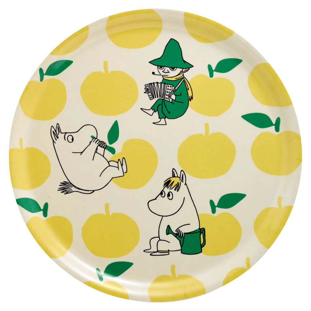 Moomin Joyfull Apples Tray 35cm Yellow - Image 2