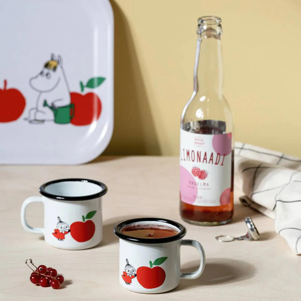 Moomin Joyfull Apples Tray 43x22cm Red - Image 4