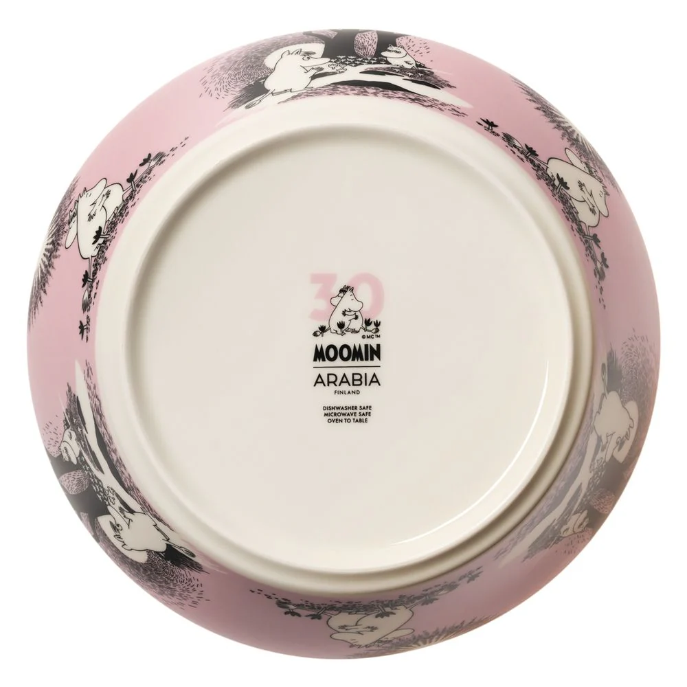 Moomin Love 30 Serving Bowl 23cm Pink - Image 4