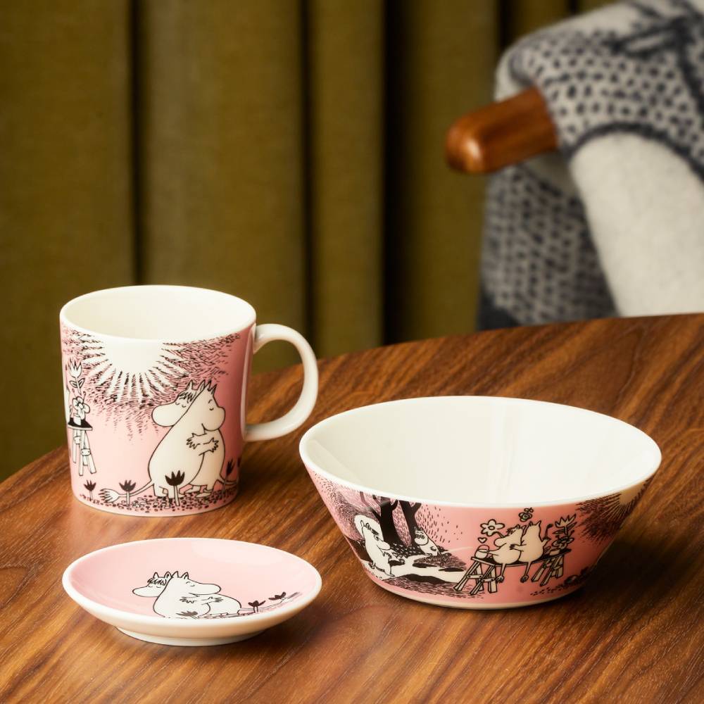 Moomin Love Bowl 15cm Pink - Image 4