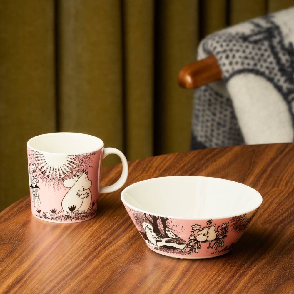 Moomin Love Bowl 15cm Pink - Image 5
