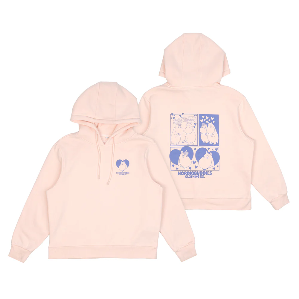 Moomins Love Hoodie Pink - Image 2